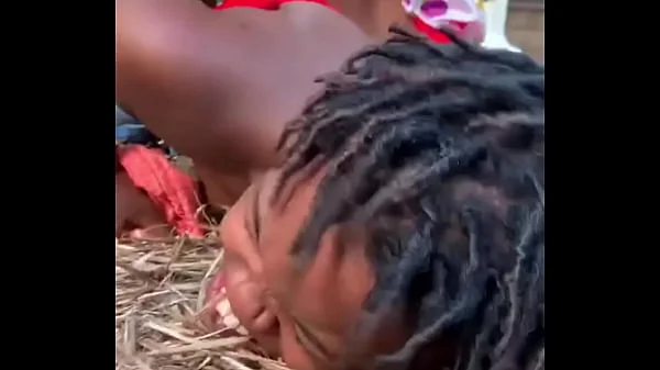 Gibby The Clown fucks ebony in a barn