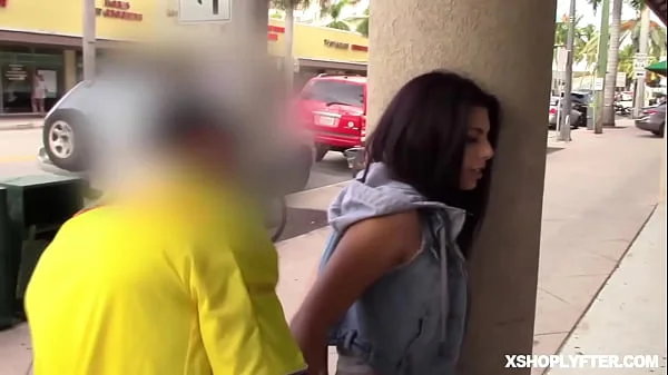 BUSTY Samantha is in for interrogation being suspected with shoplifting but totally denies it.Watch how Samantha got into trouble coz of her mouth